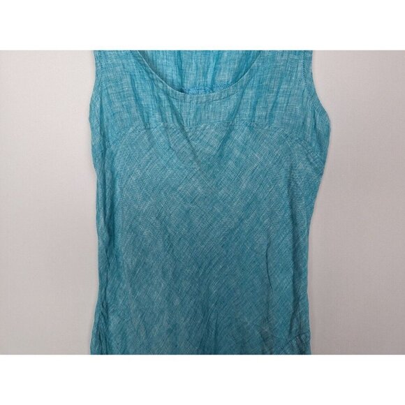 Horny Toad & Co S 100% Linen Scoop Neck Sleeveless Knee Length Dress Outdoors - Picture 4 of 10